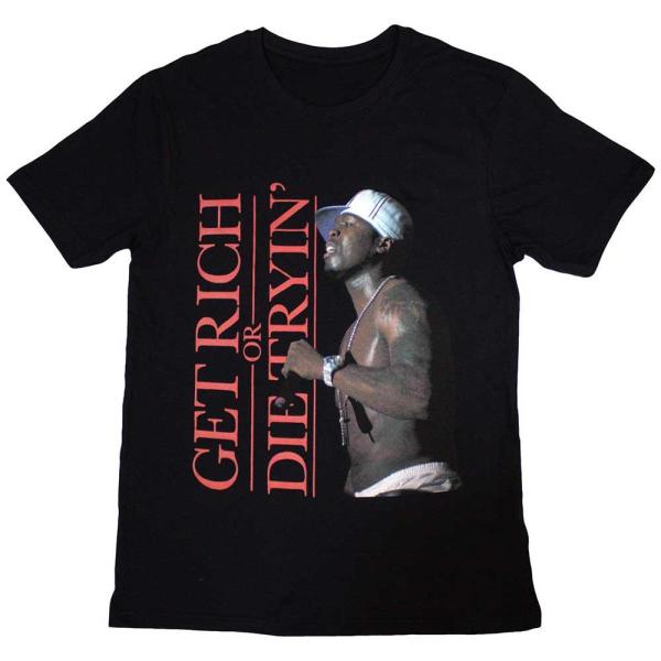 (50セント) 50 Cent オフィシャル商品 ユニセックス Get Rich Tシャツ 半袖 ト...