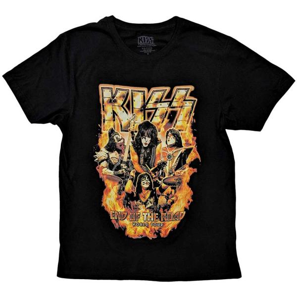 (キッス) Kiss オフィシャル商品 ユニセックス End Of The Road Tour Tシ...