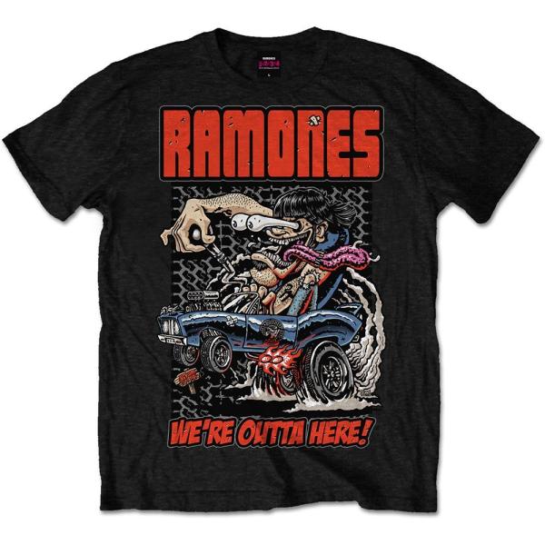 (ラモーンズ) Ramones オフィシャル商品 ユニセックス Outta Here Tシャツ 半袖...