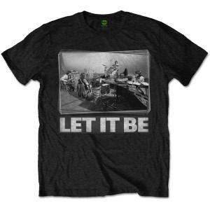 The Beatles ザ・ビートルズ Tシャツ LET IT BE ブラック ロックT