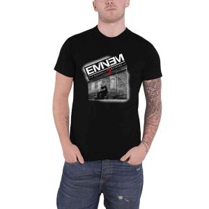 MUSIC TEE EMINEM エミネム Tシャツ ラップTシャツ ブラック LETTERS S
