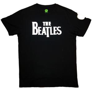 (ザ・ビートルズ) The beatles オフィシャル商品 ユニセックス  DropT  ロゴ Tシャツ 半袖 トップス RO1414 (ブラック)｜pertemba