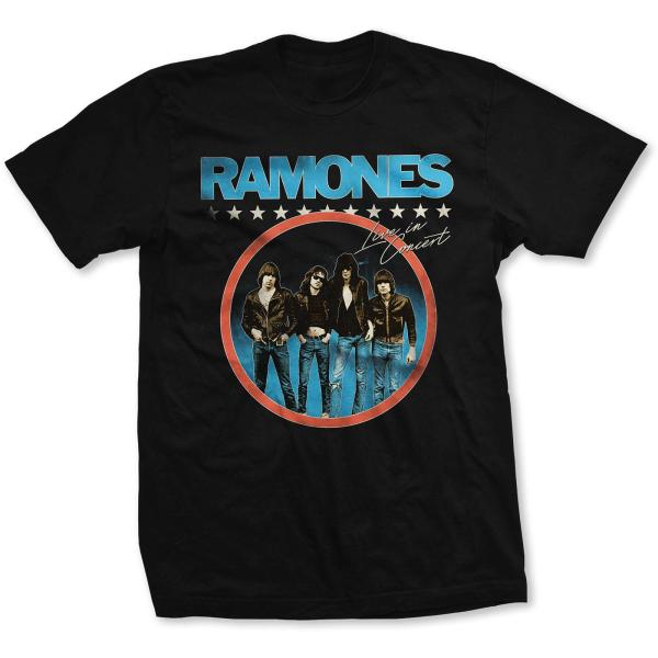 (ラモーンズ) Ramones オフィシャル商品 ユニセックス Live In Concert Tシ...