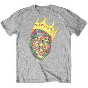 (ノトーリアス・B.I.G.) Notorious B.I.G. オフィシャル商品 ユニセックス Crown Tシャツ 半袖 トップス RO153 (ヘザーグ｜pertemba