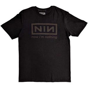 (ナイン・インチ・ネイルズ) Nine Inch Nails オフィシャル商品 ユニセックス Now I´m Nothing Tシャツ 半袖 トップス RO｜pertemba
