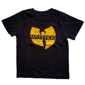 (ウータン・クラン) Wu-Tang Clan オフィシャル商品 キッズ・子供 ロゴ Tシャツ 半袖 トップス RO1993 (ブラック)｜pertemba