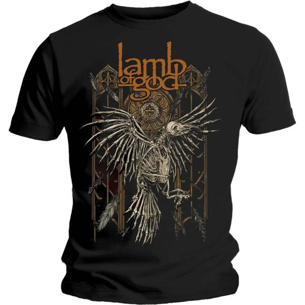 (ラム・オブ・ゴッド) Lamb Of God オフィシャル商品 ユニセックス Crow Tシャツ ...