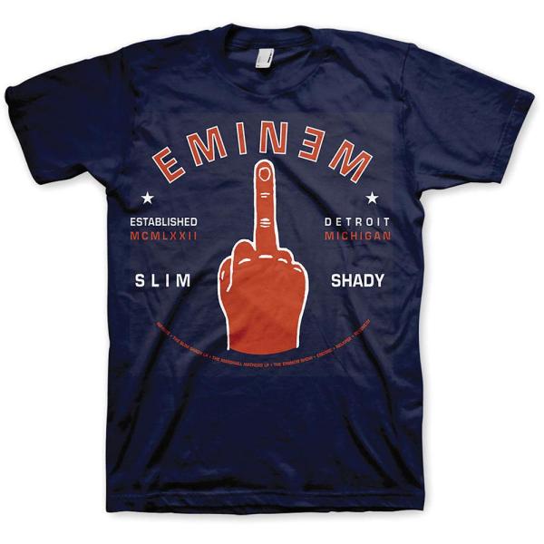 (エミネム) Eminem オフィシャル商品 ユニセックス Detroit  Finger  Tシャ...