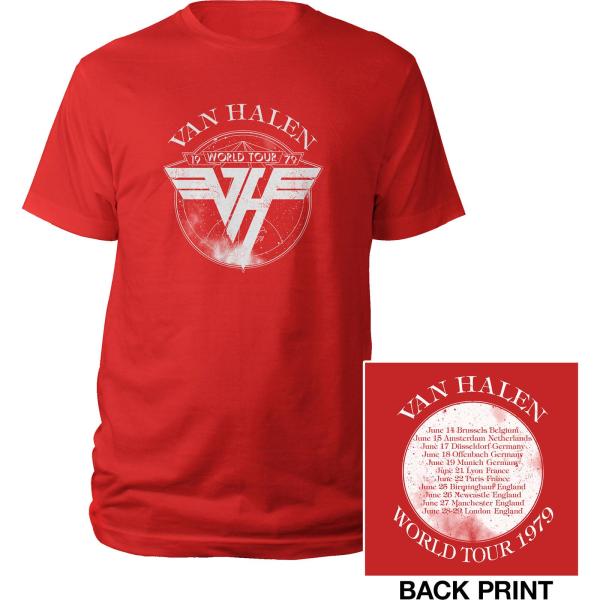(ヴァン・ヘイレン) Van Halen オフィシャル商品 ユニセックス 1979 Tour Tシャ...
