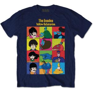 (ザ・ビートルズ) The Beatles オフィシャル商品 ユニセックス Yellow Submarine Tシャツ キャラクター 半袖 トップス RO｜pertemba