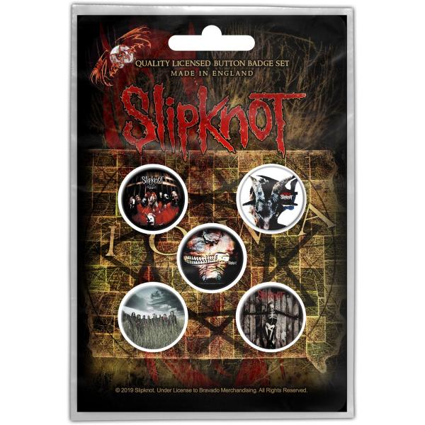 (スリップノット) Slipknot オフィシャル商品 Albums バッジ セット (5個組) R...