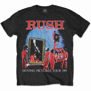 (ラッシュ) Rush オフィシャル商品 ユニセックス 1981 Tour Tシャツ バックプリント 半袖 トップス RO2568 (ブラック)｜pertemba