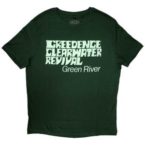 (クリーデンス・クリアウォーター・リバイバル) Creedence Clearwater Revival オフィシャル商品 ユニセックス Green Rive｜pertemba