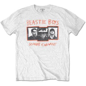 (ビースティ・ボーイズ) Beastie Boys オフィシャル商品 ユニセックス So What Cha Want Tシャツ コットン 半袖 トップ｜pertemba