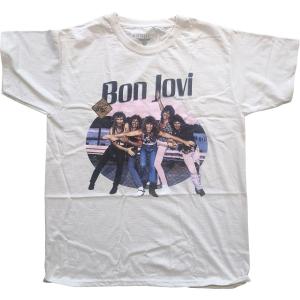 (ボン・ジョヴィ) Bon Jovi オフィシャル商品 ユニセックス Breakout Tシャツ コットン 半袖 トップス RO3133 (ナチュ｜pertemba