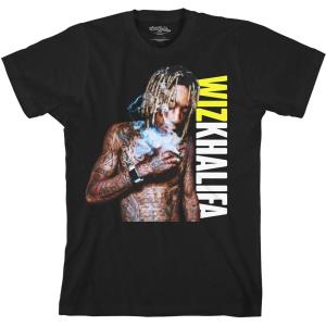 (ウィズ・カリファ) Wiz Khalifa オフィシャル商品 ユニセックス Blazer Tシャツ コットン 半袖 トップス RO3570 (ブラ｜pertemba