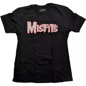 (ミスフィッツ) Misfits オフィシャル商品 ユニセックス Streaks Tシャツ コットン 半袖 トップス RO3666 (ブラック)｜pertemba