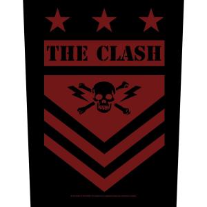 (The Clash) ザ・クラッシュ オフィシャル商品 Military Shield ワッペン パッチ RO4166 (ブラック/レッド)｜pertemba