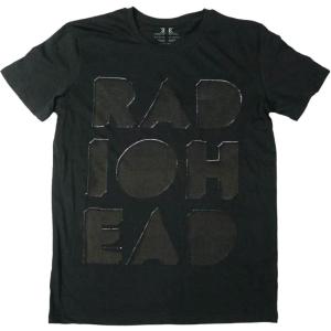 (レディオヘッド) Radiohead オフィシャル商品 ユニセックス Note Pad Tシャツ デボスド 半袖 トップス RO4207 (ブラッ｜pertemba