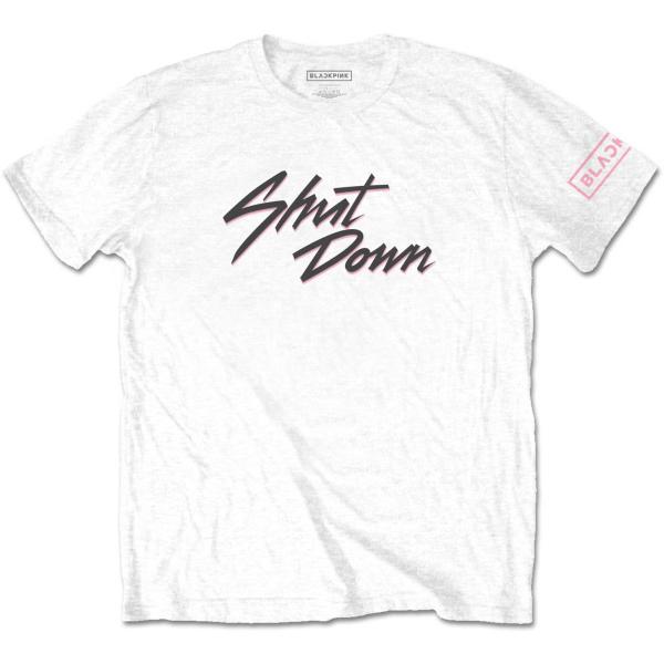 (ブラックピンク) BlackPink オフィシャル商品 ユニセックス Shut Down Tシャツ...
