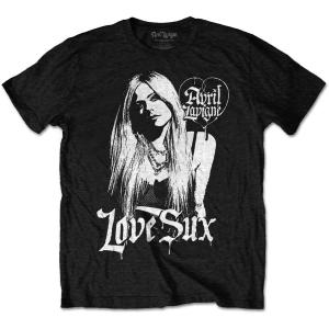 (アヴリル・ラヴィーン) Avril Lavigne オフィシャル商品 ユニセックス Love Sux Tシャツ コットン 半袖 トップス RO487