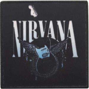 (ニルヴァーナ) Nirvana オフィシャル商品 Jag-Stang Wings ワッペン スタンダード アイロン装着 パッチ RO4916 (ブラッ｜pertemba