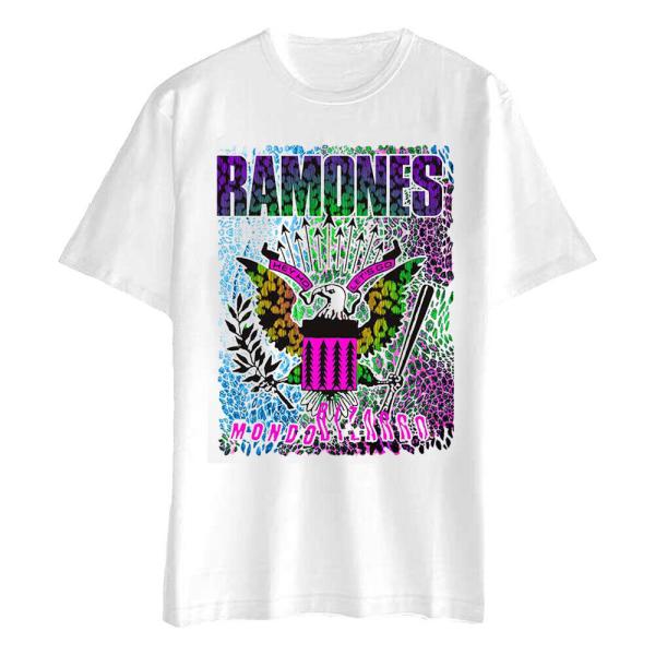 (ラモーンズ) Ramones オフィシャル商品 ユニセックス アニマル柄 Tシャツ コットン 半袖...