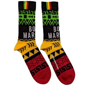 (ボブ・マーリー) Bob Marley オフィシャル商品 ユニセックス Press Play アンクルソックス 靴下 (1足組) RO5157 (マルチ｜pertemba
