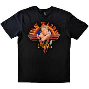 (ヴァン・ヘイレン) Van Halen オフィシャル商品 ユニセックス Cherub 1984 Tシャツ コットン 半袖 トップス RO5386 (ブ｜pertemba
