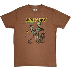 (ニルヴァーナ) Nirvana オフィシャル商品 ユニセックス Incesticide Tシャツ アルバム 半袖 トップス RO5757 (ブラウン｜pertemba