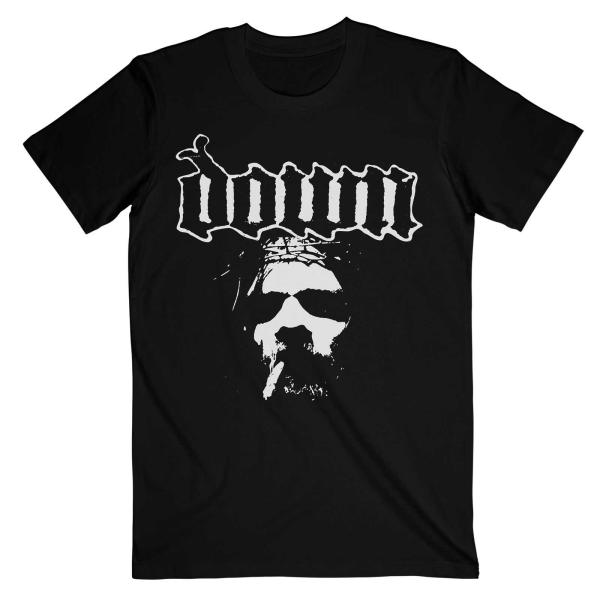 (ダウン) Down オフィシャル商品 ユニセックス Face Tシャツ コットン 半袖 トップス ...