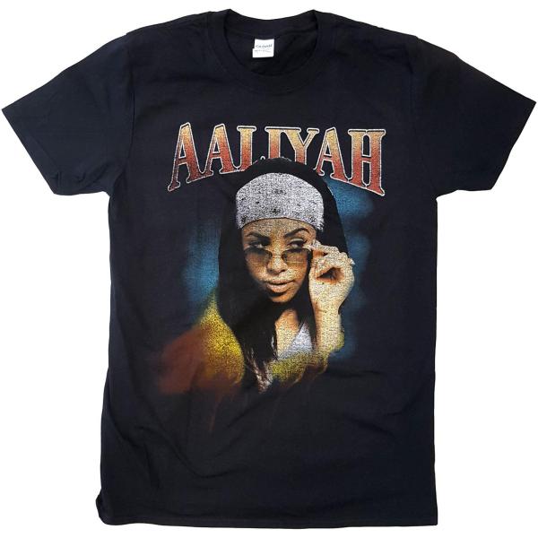 (アリーヤ) Aaliyah オフィシャル商品 ユニセックス Trippy Tシャツ 半袖 トップス...