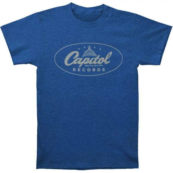 (キャピトル・レコード) Capitol Records オフィシャル商品 ユニセックス ロゴ Tシ...