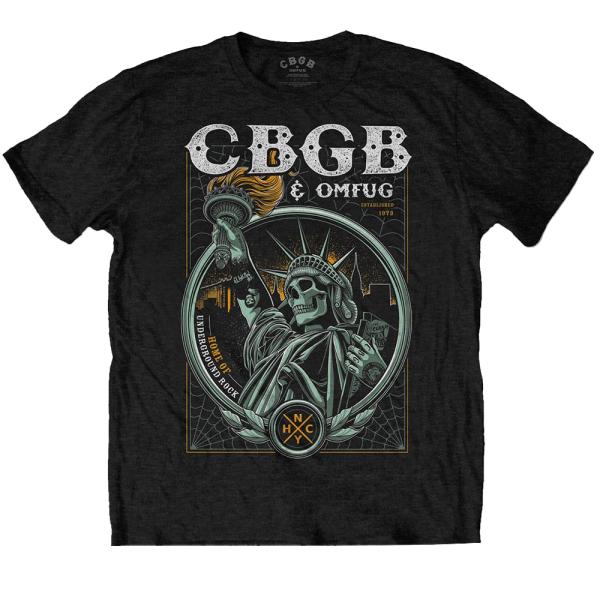 (シービージービー) CBGB オフィシャル商品 ユニセックス Liberty Tシャツ コットン ...