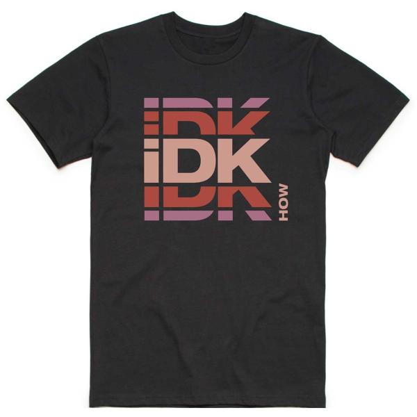 (IDKHOW) iDKHOW オフィシャル商品 ユニセックス ロゴ Tシャツ コットン 半袖 トッ...