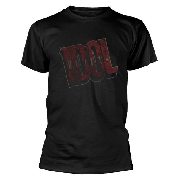 (ビリー・アイドル) Billy Idol オフィシャル商品 ユニセックス ビンテージ風 ロゴ Tシ...