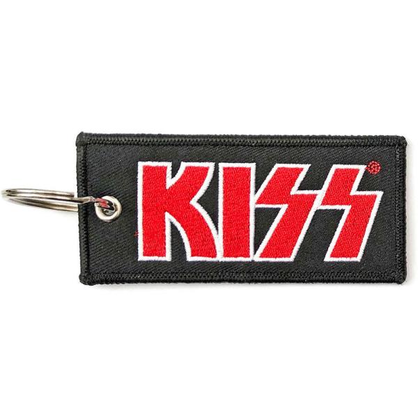 (キッス) Kiss オフィシャル商品 ダブルサイド キーリング ロゴ キーホルダー RO7133 ...