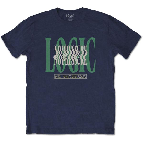 (ロジック) Logic オフィシャル商品 ユニセックス Wavy バックプリント Tシャツ コット...