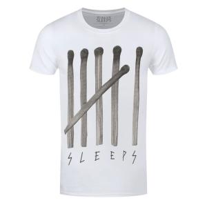 (ホワイル・シー・スリープス) While She Sleeps オフィシャル商品 ユニセックス Matches Tシャツ コットン 半袖 トッ｜pertemba