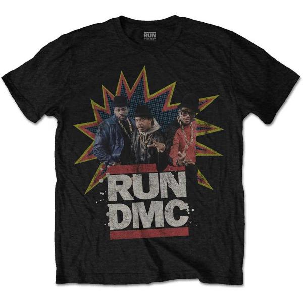 (ラン・ディーエムシー) Run DMC オフィシャル商品 ユニセックス Pow! Tシャツ コット...