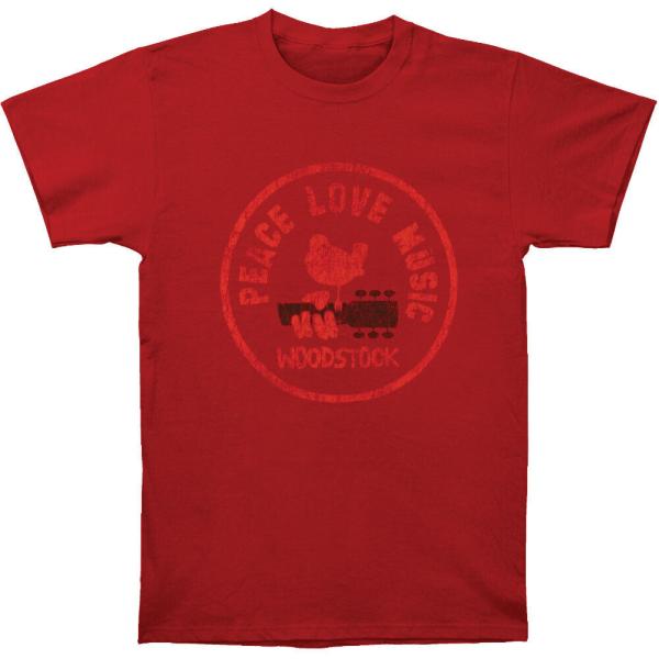 (ウッドストック) Woodstock オフィシャル商品 ユニセックス Love Peace Mus...