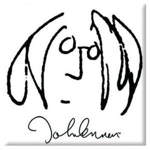 (ジョン・レノン) John Lennon オフィシャル商品 Self Portrait フリッジマグネット 冷蔵庫 磁石 RO7571 (ホワイト/ブラ｜pertemba