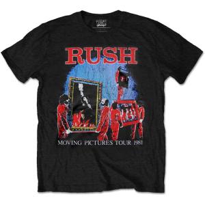 (ラッシュ) Rush オフィシャル商品 ユニセックス Moving Pictures Tour Tシャツ コットン 半袖 トップス RO7814 (ブラック｜pertemba