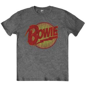 (デヴィッド・ボウイ) David Bowie オフィシャル商品 ユニセックス Diamond Dogs ロゴ Tシャツ 半袖 トップス RO791 (チ｜pertemba