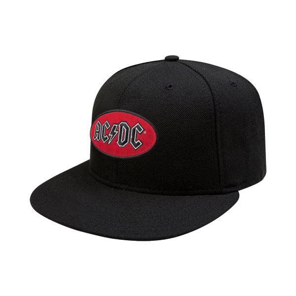 (エーシー・ディーシー) AC/DC オフィシャル商品 ユニセックス 楕円形 ロゴ キャップ スナッ...