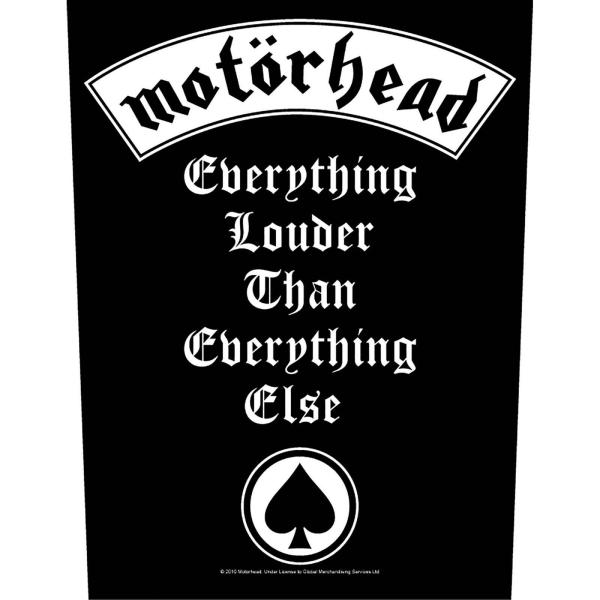 (モーターヘッド) Motorhead オフィシャル商品 Everything Louder ワッペ...