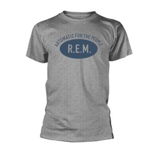 (アール・イー・エム) R.E.M オフィシャル商品 ユニセックス Automatic Tシャツ バックプリント コットン 半袖 トッ｜pertemba