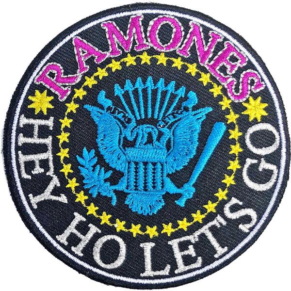 (ラモーンズ) Ramones オフィシャル商品 Hey Ho Let´s Go V2 ワッペン ア...