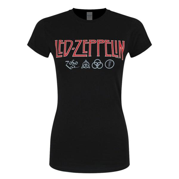 (レッド・ツェッペリン) Led Zeppelin オフィシャル商品 レディース シンボル Tシャツ...
