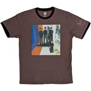 (ビートルズ) The Beatles オフィシャル商品 ユニセックス ストライプ Tシャツ 半袖 トップス RO9322 (マルーンレッ｜pertemba